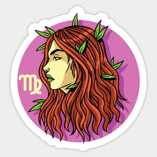 Zodiac - Star Sign - Virgo - pos Sticker